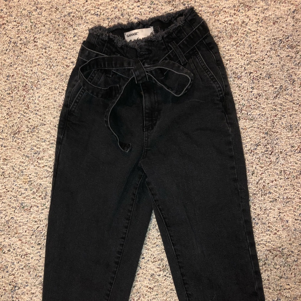 Garage paper bag mom jeans